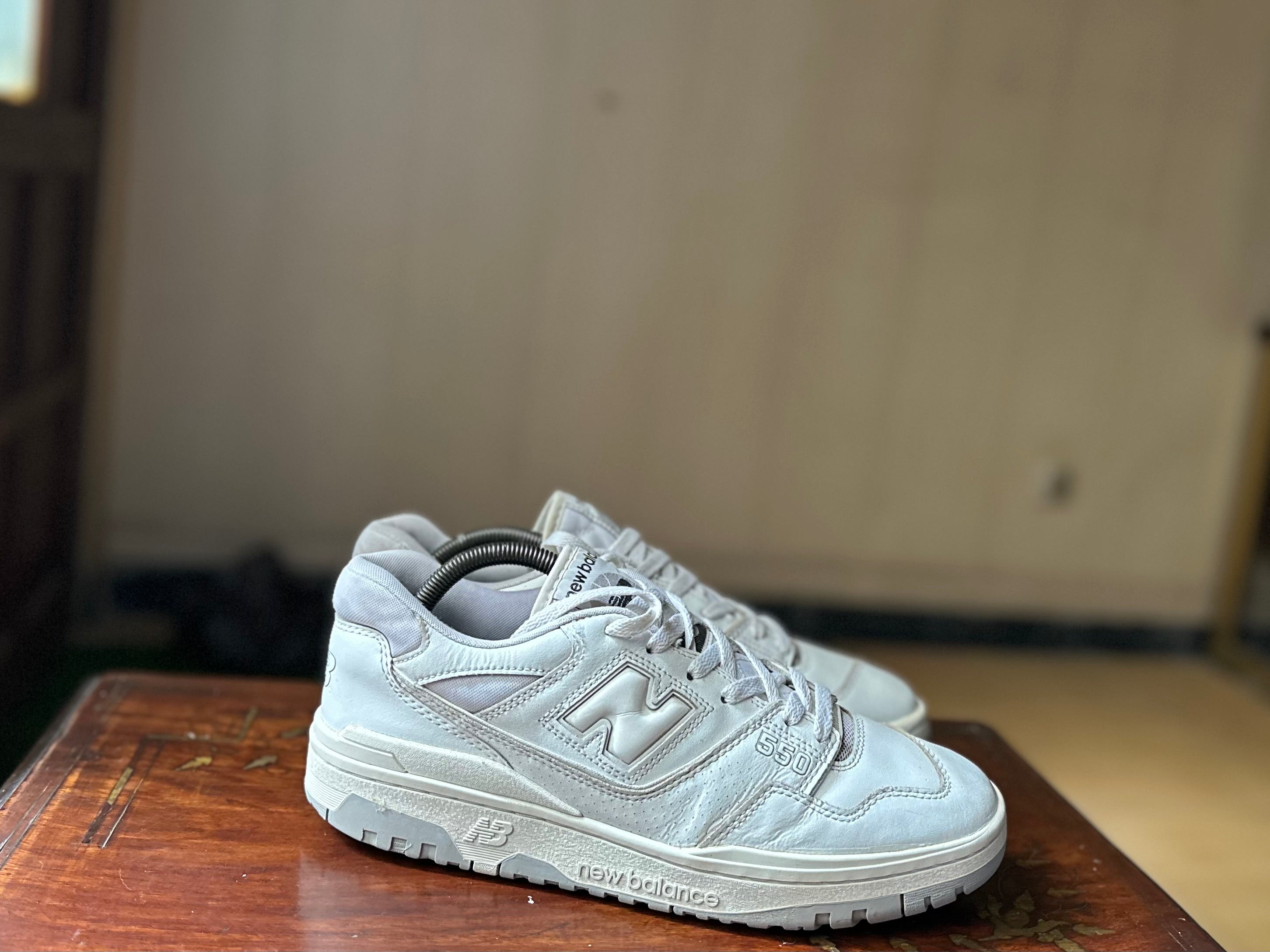 ORIGINAL New Balance 550 White Smoke Grey Uk size: 9.5 Eu: 44.5