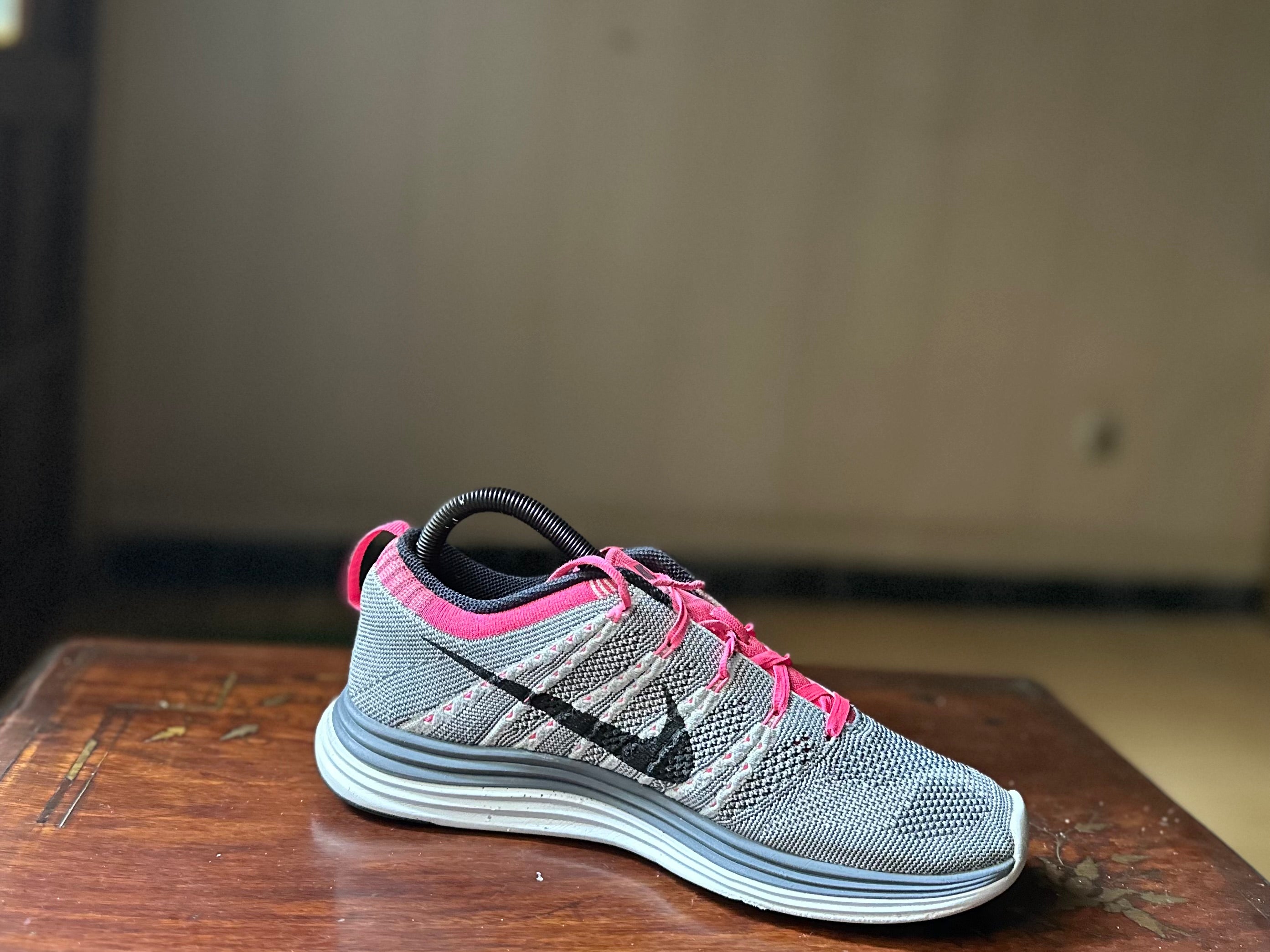 ORIGINAL Nike Flyknit One+ Lunar Black/DarkGrey Uk size: 6 Eu: 40