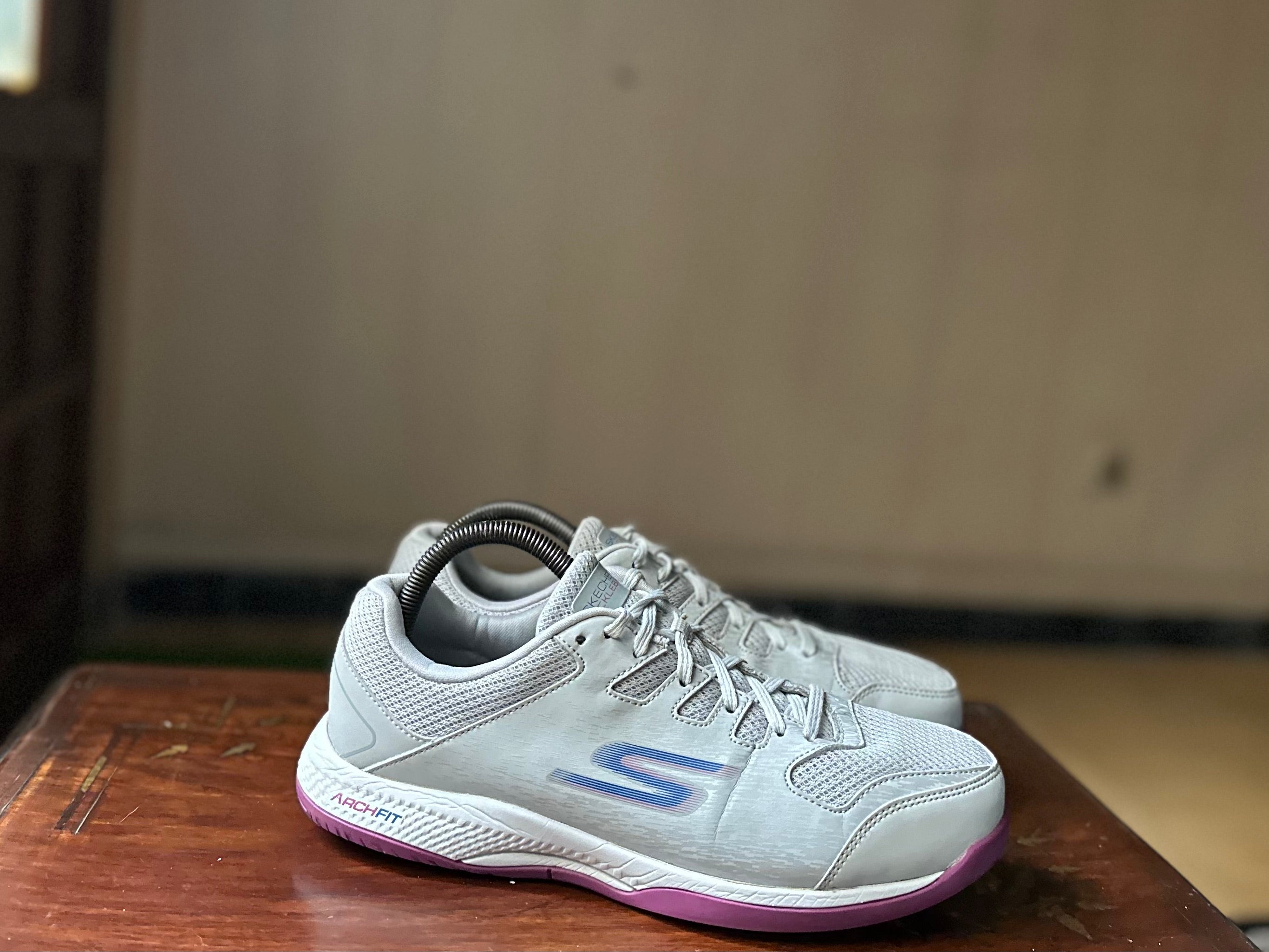 ORIGINAL Sketchers Viper Court Grey/CourtPurple Uk size: 6
Eu: 39