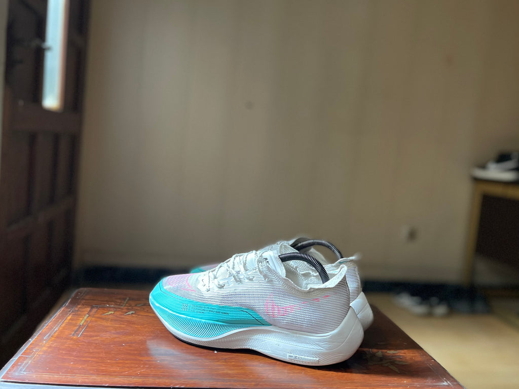 ORIGINAL Nike ZoomX VaporFly 2 Next% White Dynamic Turquoise (Carbon Plated)