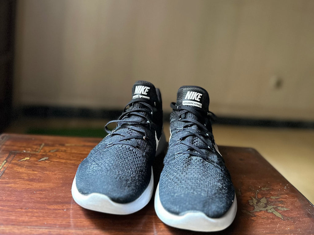 ORIGINAL Nike Lunarepic Low FlyKnit 2 Black/White/Anthracite Uk size: 10.5 Eu: 45.5
