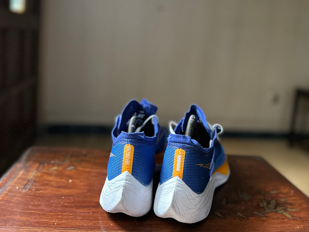ORIGINAL Nike ZoomX VaporFly Next% 2 Game Royal Vivid Orange (Carbon Plated) Uk size: 8 Eu: 42.5