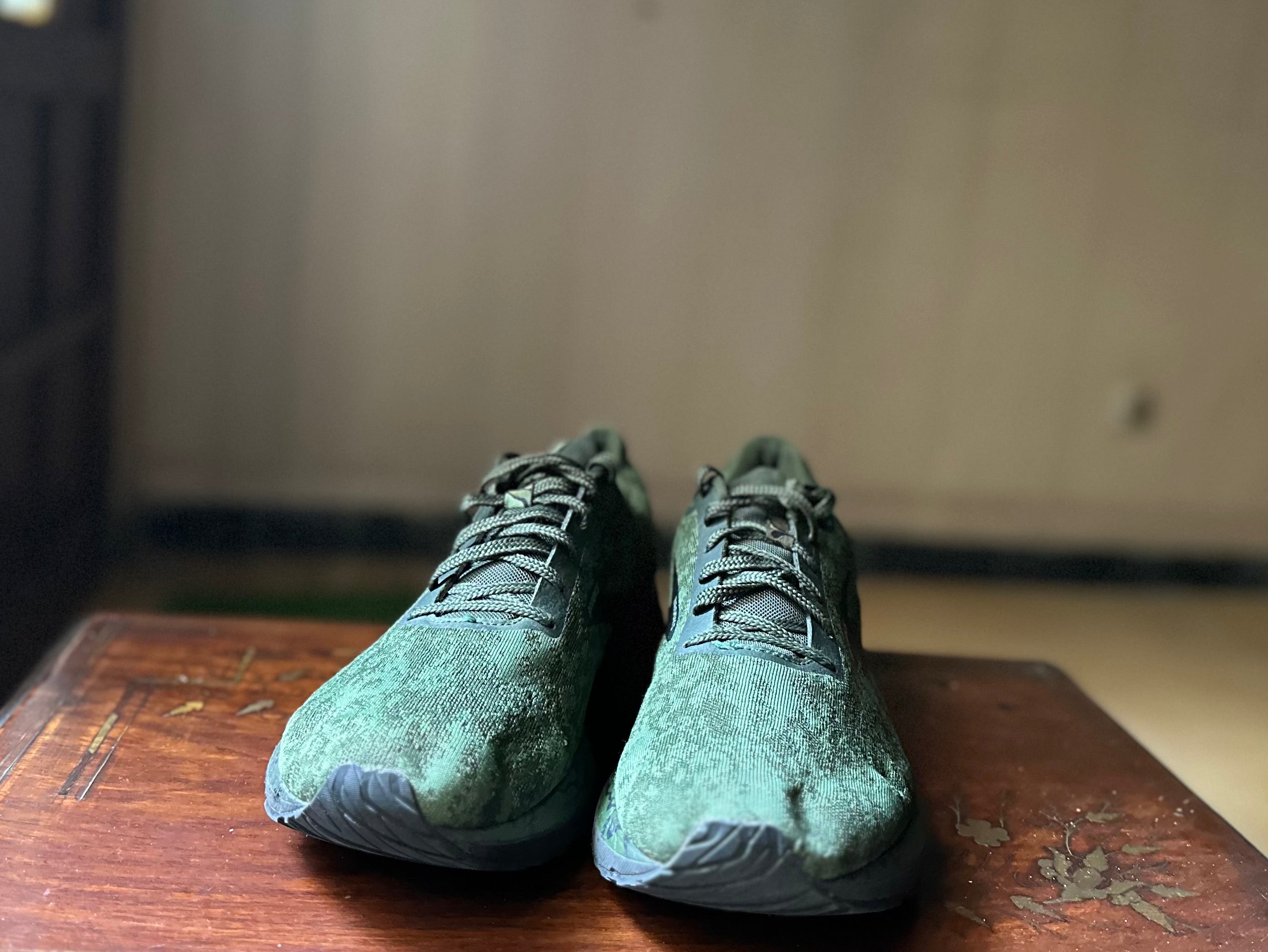 ORIGINAL Brooks Revel 4 Army Green Extract Uk size: 12 Eu: 47