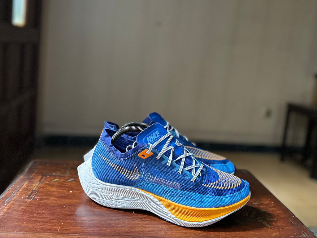 ORIGINAL Nike ZoomX VaporFly Next% 2 Game Royal Vivid Orange (Carbon Plated) Uk size: 8 Eu: 42.5