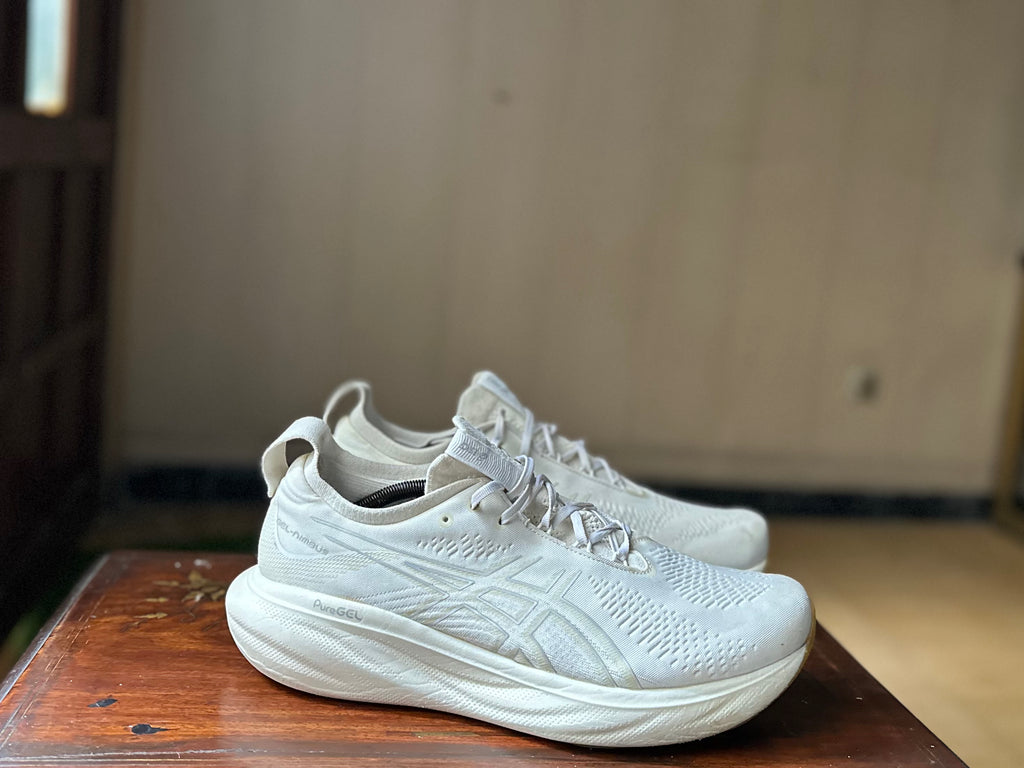 ORIGINAL Asics Gel-Nimbus 25 White Gum Uk size: 11.5
Eu: 47