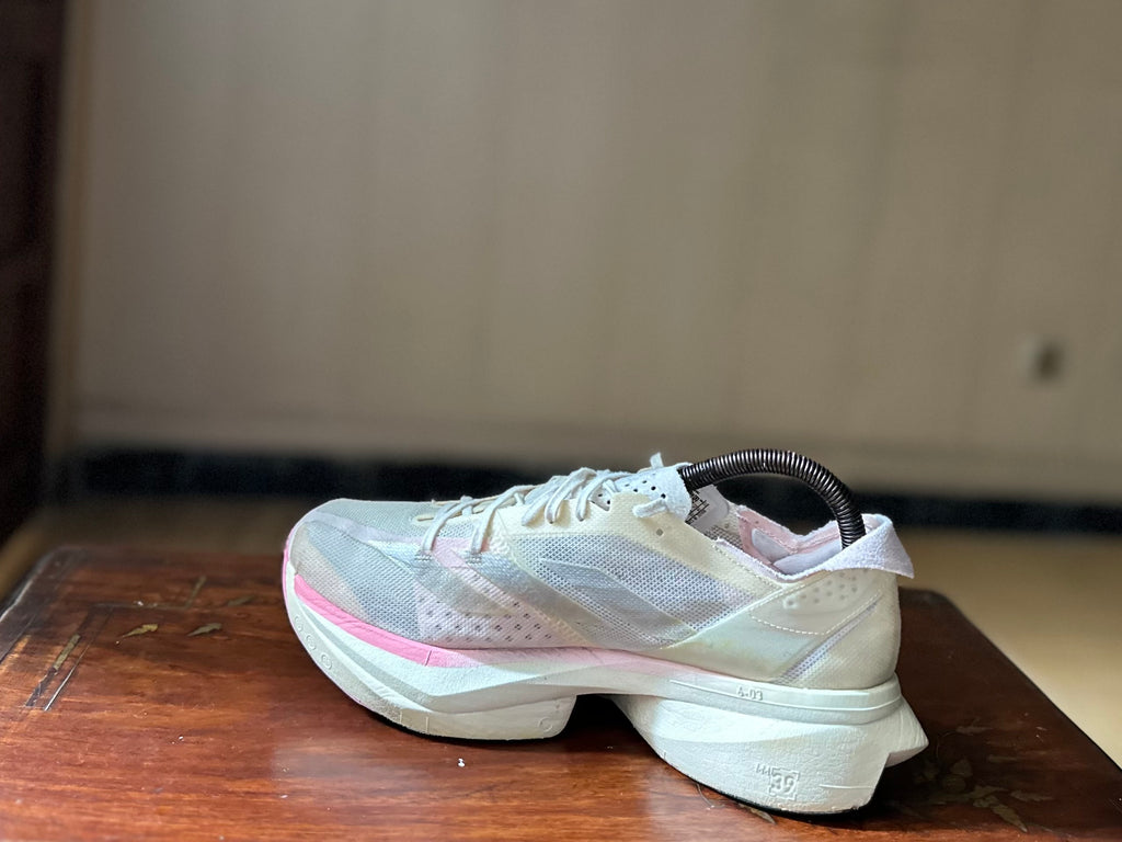 ORIGINAL Adidas Adizero Adios Pro 3 White/Metallic/Cherry (Carbon Plated)