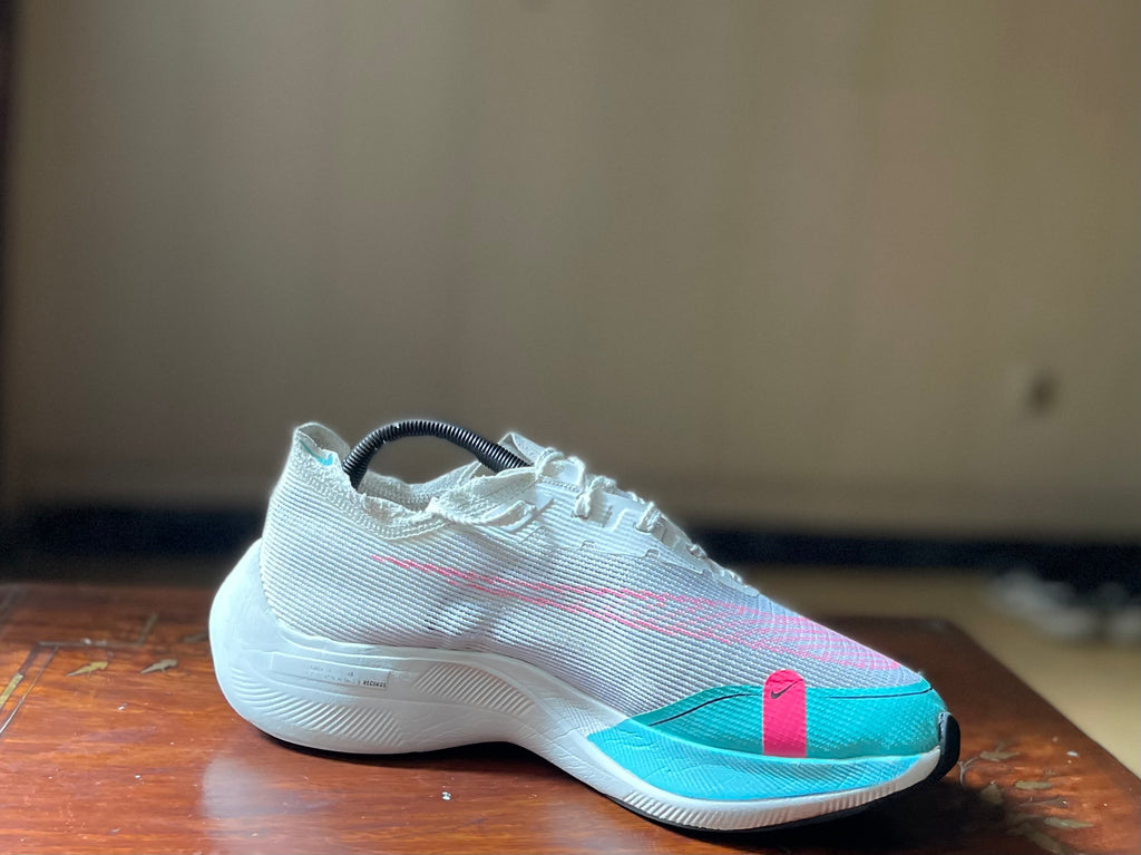 ORIGINAL Nike ZoomX VaporFly 2 Next% White Dynamic Turquoise (Carbon Plated)