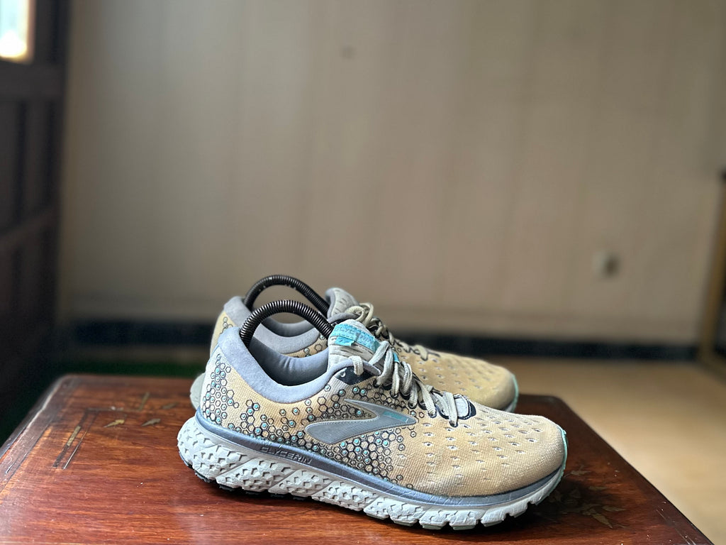 ORIGINAL Brooks Running Glycerin 7 Grey/Aqua Uk size: 7 Eu: 41